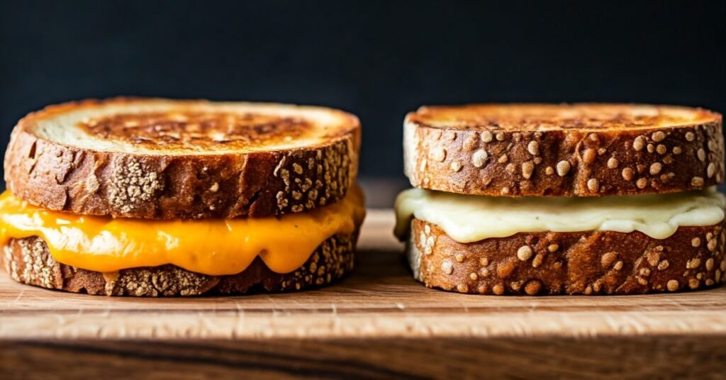 Discover the best vegan grilled cheese sandwich with a creamy dairy-free cheese spread! This perfect vegan grilled cheese is toasty, melty, and incredibly flavorful.