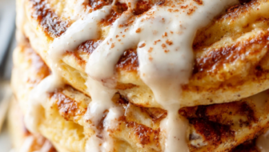 Vegan Cinnamon Roll Pancakes Recipe | Gluten-Free Delight