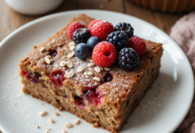Easy Fruit and Oat Breakfast Cake: A Healthy and Delicious Morning Treat