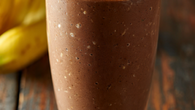 Mocha Maca Banana Smoothie