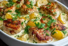 Cream Baked Pork Chops with Potatoes: A Delicious and Comforting Meal