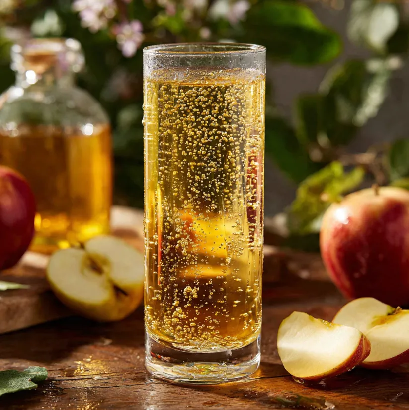 Simple Sparkling Apple Cider Vinegar Drink: