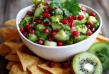 Kiwi Salsa with Avocado and Pomegranate: A Refreshing and Nutritious Recipe