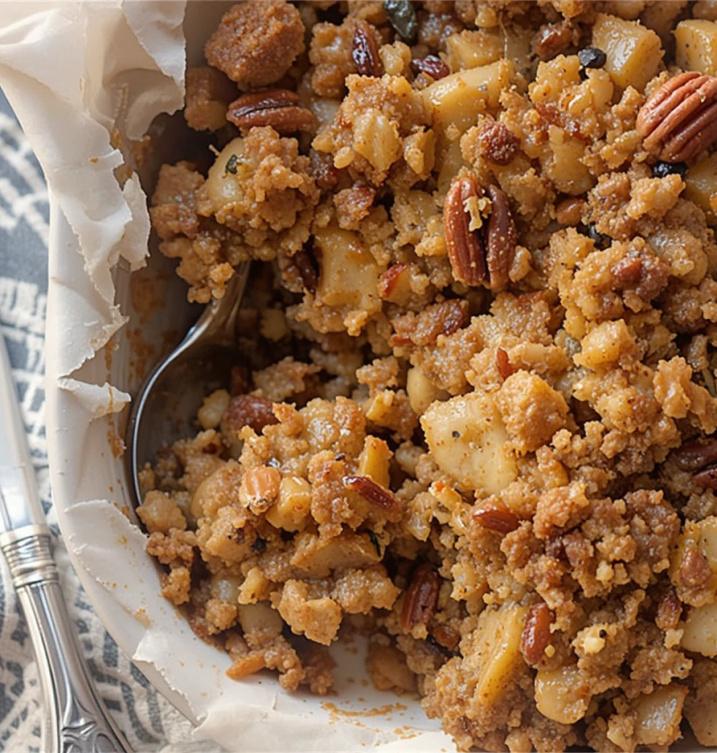 Vegan Walnut Apple Stuffing