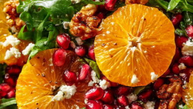 Orange and Pomegranate Salad with Toasted Walnuts