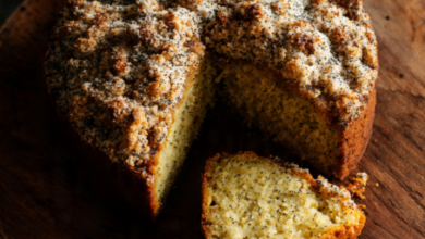 Vegan Poppy Seed Coffee Cake