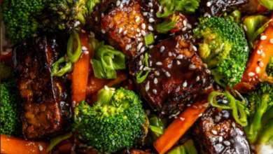 Teriyaki Tempeh and Broccoli