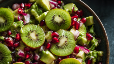 Kiwi Salsa with Avocado and Pomegranate
