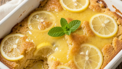 Magic Lemon Cobbler