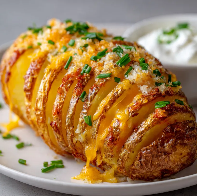 Sliced Baked Potatoes: The Ultimate Crispy, Cheesy, Hasselback-Style Side Dish