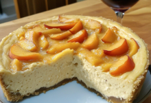 The Juicy Cheesecake with Peaches – Very Creamy and Refreshingly Delicious!