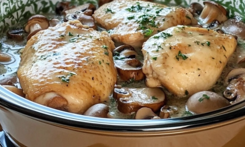 Mushroom Asiago Chicken Recipe