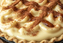 Cinnamon-Vanilla Creamy Custard Pie