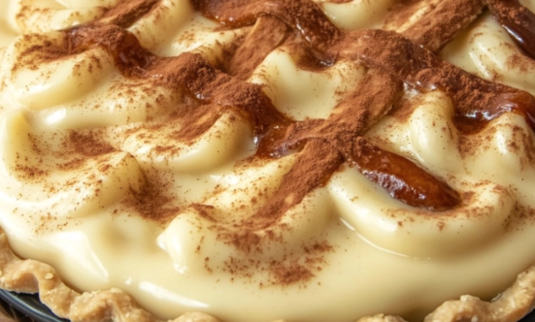 Cinnamon-Vanilla Creamy Custard Pie