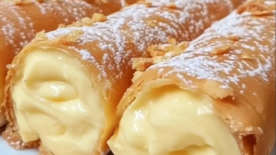 Creamy Custard Cannoli recipe
