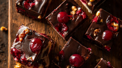 Homemade Cherry Garcia Fudge