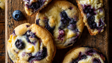 Blueberry Lemon Cheesecake Cookies