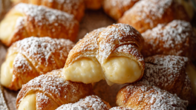 Italian Cream Stuffed Cannoncini