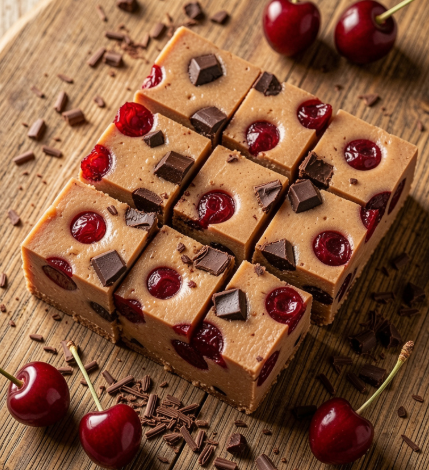 Homemade Cherry Garcia Fudge