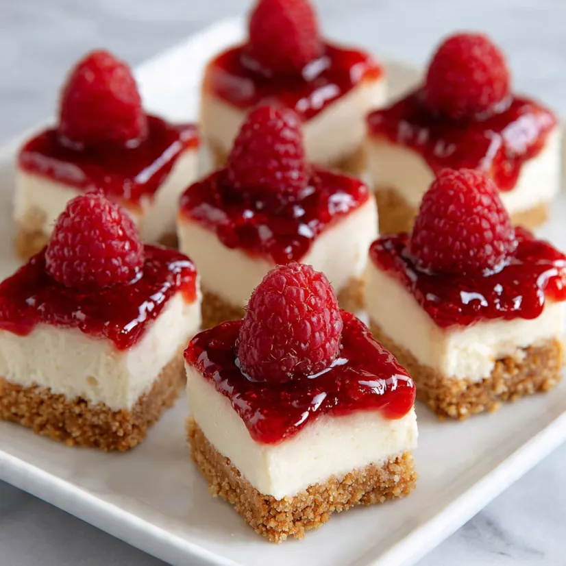 No-Bake Raspberry Cheesecake Bites: A Perfect Bite-Sized Des