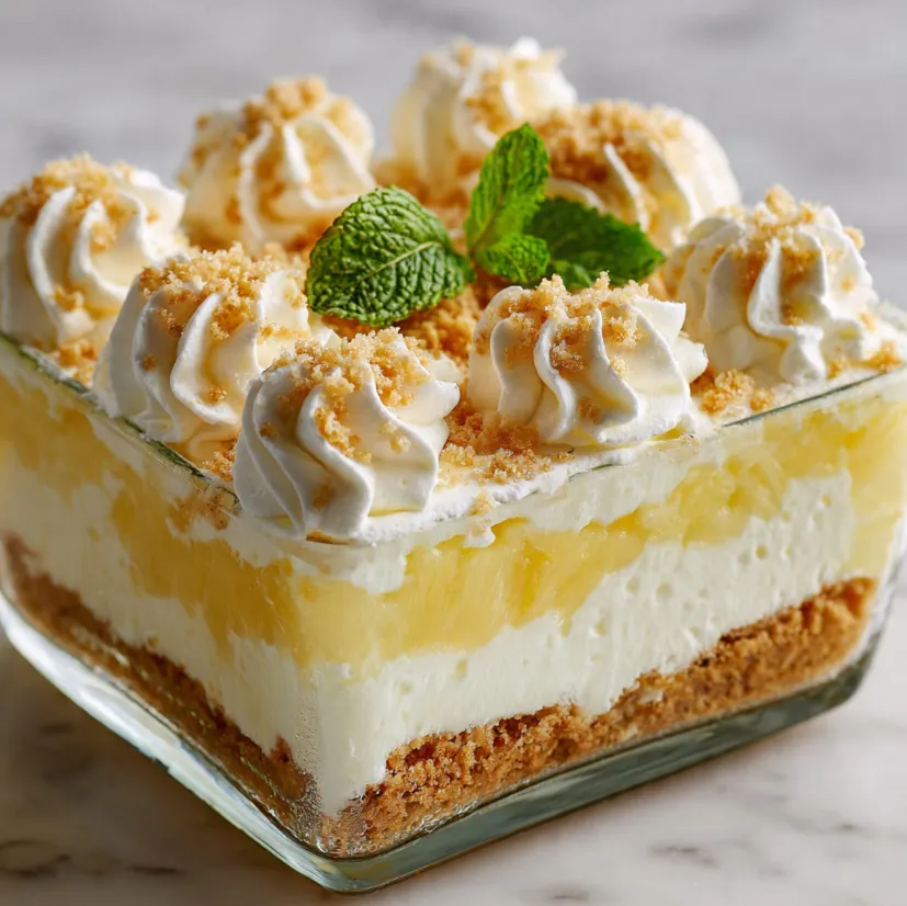 The Ultimate No-Bake Pineapple Cream Dessert: