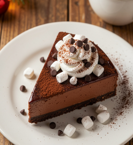 Slow Cooker Hot Cocoa Cheesecake