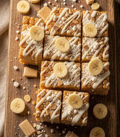 Banana Pudding Rice Krispie Treats