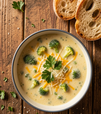 Crockpot Broccoli Cheddar Soup