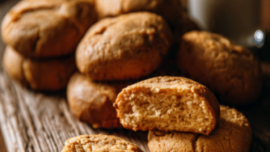 Bakery-Style Thick Peanut Butter Meltaway Cookies