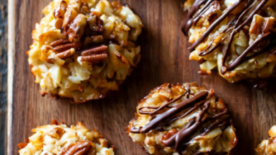 No-Bake Coconut Pecan Praline Cookies