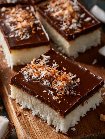 No-Bake Dessert with Coconut and Chocolate