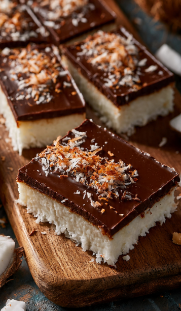 Easy No-Bake Dessert with Coconut and Chocolate – A Simple 5-Step Sweet Treat