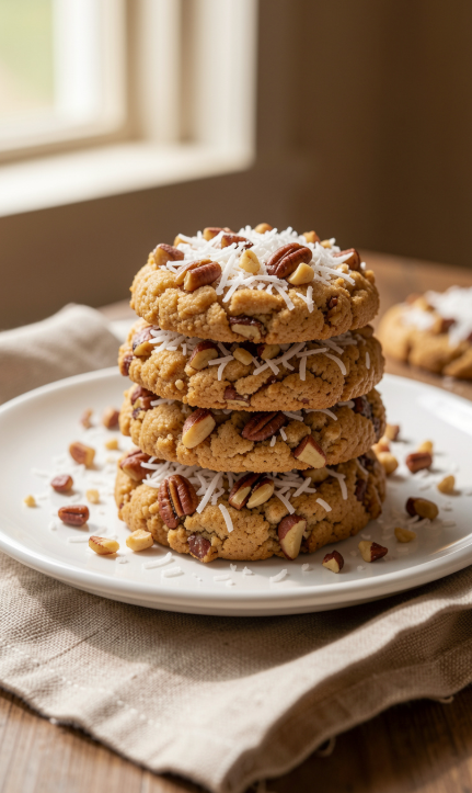 5-Ingredient No-Bake Coconut Pecan Cookies: Your New Favorite 15-Minute Treat
