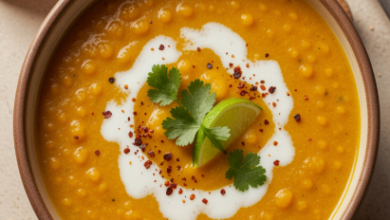 Creamy Curried Red Lentil Soup with Coconut Milk: A Flavorful Journey