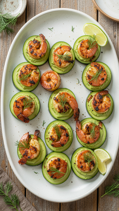 Blackened Shrimp Avocado Cucumber Bites: Your New Favorite 42-Piece Party Appetizer