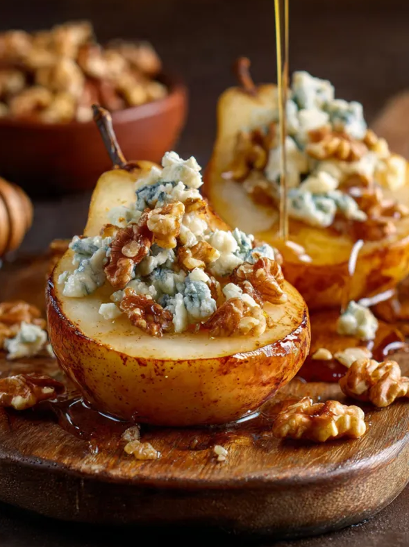 The Best Roasted Pears with Blue Cheese and Walnuts | A Gourmet Delight