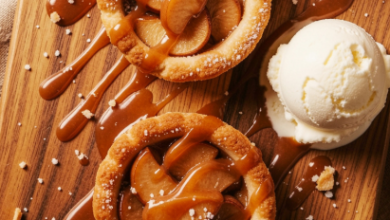 salted caramel apple tarts