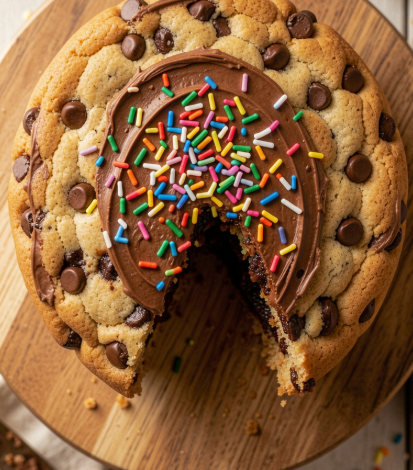 Chocolate Chip Cookie Cake