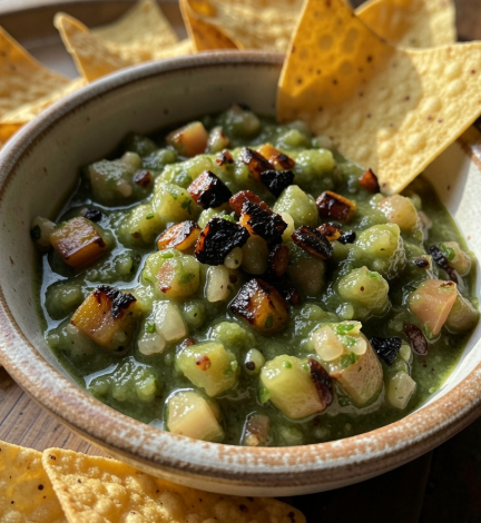 Fire-Roasted Green Salsa Verde Tatemada