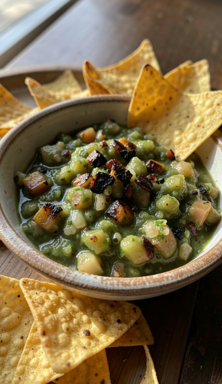 Fire-Roasted Green Salsa Verde Tatemada: A Smoky, Vibrant Masterpiece