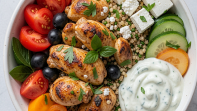 Greek Chicken Bowls