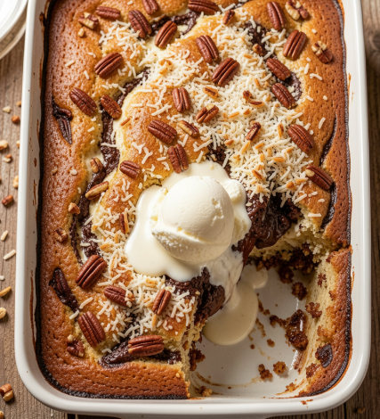 VIRAL German Chocolate Dump Cake