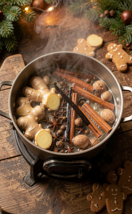Cozy Gingerbread Christmas Simmer Pot Recipe for Holiday Cheer