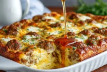 VIRAL Pancake and Sausage Casserole — Sweet & Savory Breakfast Sensation