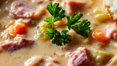 Slow Cooker Ham and Bean Soup