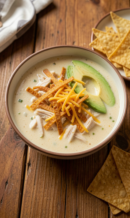 Creamy Chicken Tortilla Soup Recipe (Easy One-Pot Dinner)