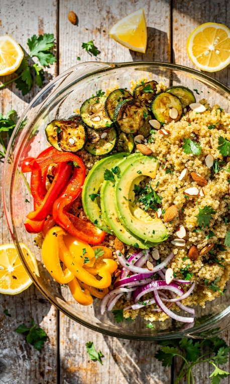 Rainbow Quinoa Salad with Roasted Veggies & Lemon Dressing: A Vibrant, Healthy Feast