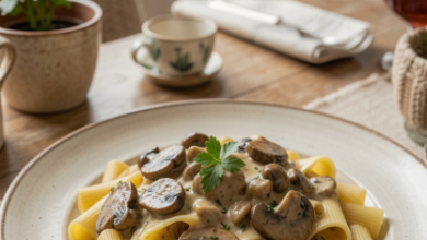 Vegan Mushroom Stroganoff