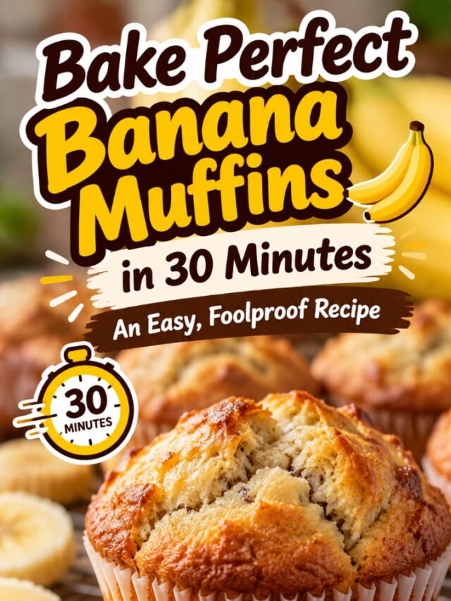 Bake Perfect Banana Muffins in 30 Minutes